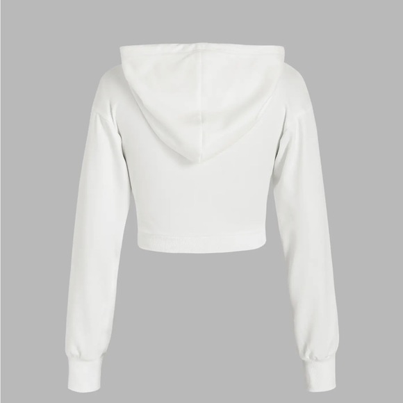 Terry Solid Twist Hoodie - Picture 2 of 4